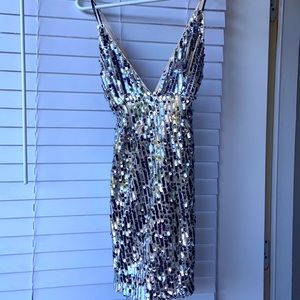 Sequined mini dress - brand new - never worn